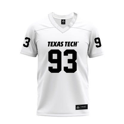 Texas Tech - NCAA Football : Dylan Singleton - White Premium Football Jersey-0