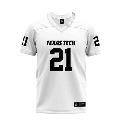 Texas Tech - NCAA Football : Tristian Gentry - White Premium Football Jersey-0