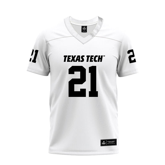 Texas Tech - NCAA Football : Tristian Gentry - White Premium Football Jersey-0