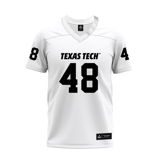 Texas Tech - NCAA Football : Stone Harrington - White Premium Football Jersey-0