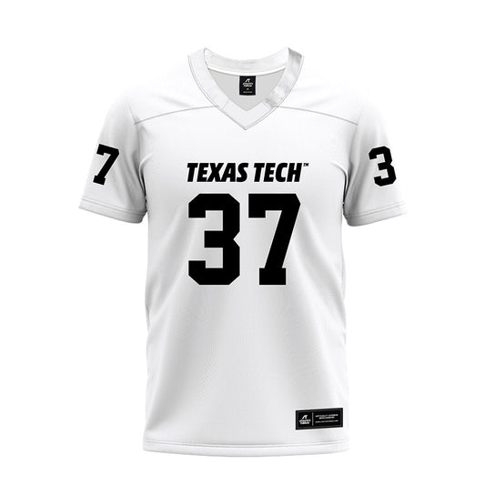 Texas Tech - NCAA Football : Ian Hershey - White Premium Football Jersey-0
