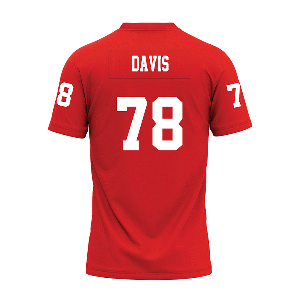 Texas Tech - NCAA Football : Ellis Davis - Red Premium Football Jersey-1