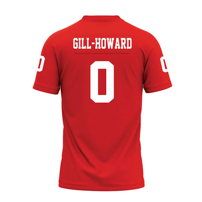 Texas Tech - NCAA Football : Skyler Gill-Howard - Red Premium Football Jersey-1