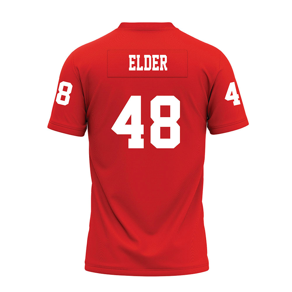 Texas Tech - NCAA Football : Gage Elder - Red Premium Football Jersey-1