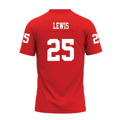 Texas Tech - NCAA Football : Chapman Lewis - Red Premium Football Jersey-1