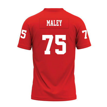 Texas Tech - NCAA Football : Garin Maley - Red Premium Football Jersey-1