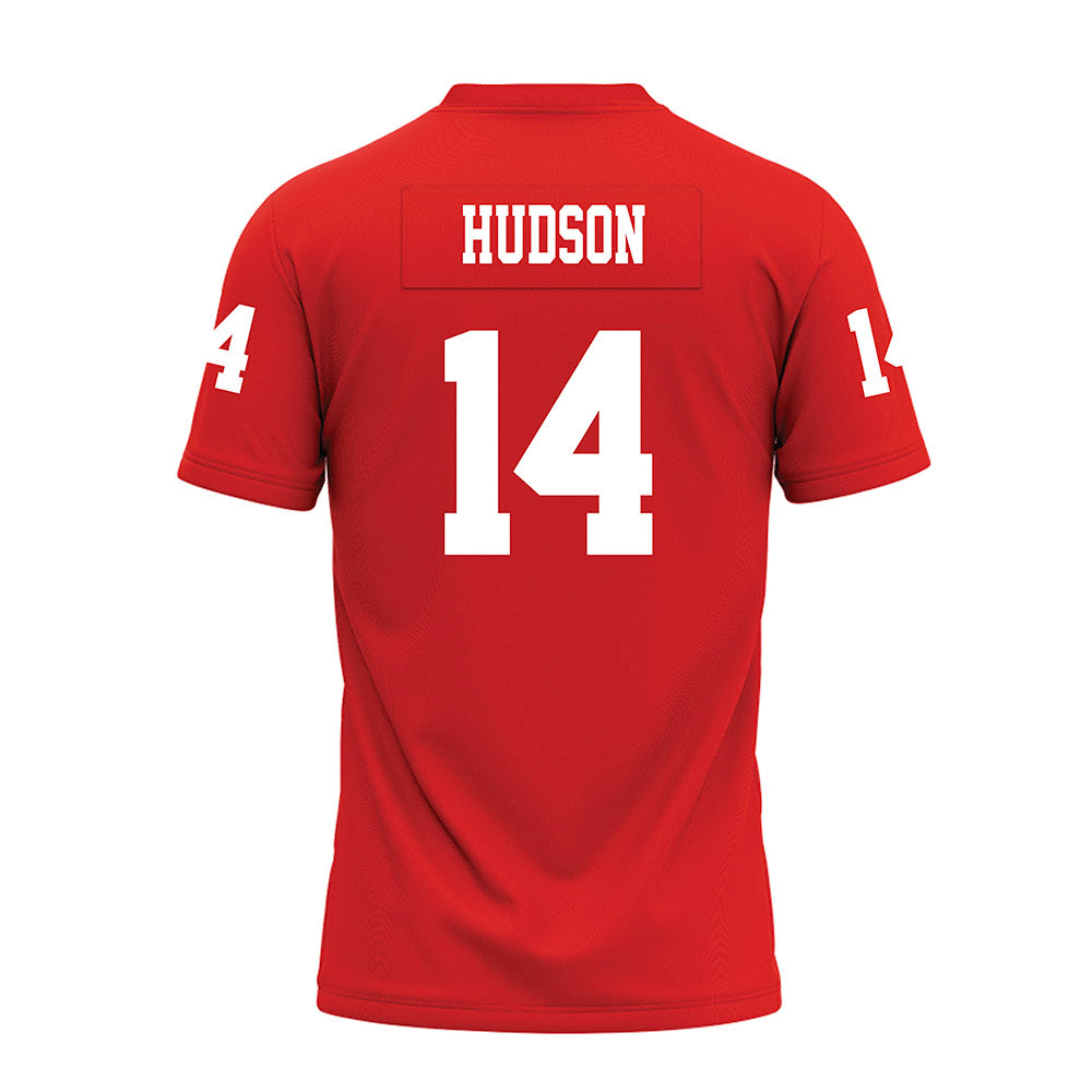 Texas Tech - NCAA Football : Micah Hudson - Red Premium Football Jersey-1