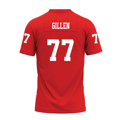 Texas Tech - NCAA Football : Elias Gillen - Red Premium Football Jersey-1