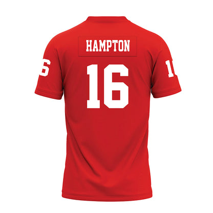 Texas Tech - NCAA Football : Ashton Hampton - Red Premium Football Jersey-1