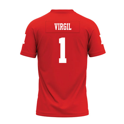 Texas Tech - NCAA Football : reggie Virgil - Red Premium Football Jersey-1