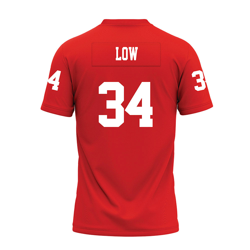 Texas Tech - NCAA Football : Trent Low - Red Premium Football Jersey-1