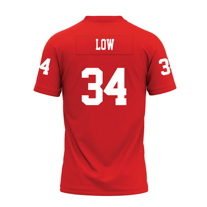 Texas Tech - NCAA Football : Trent Low - Red Premium Football Jersey-1