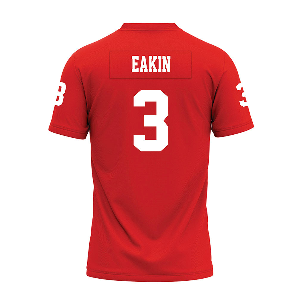 Texas Tech - NCAA Football : Coy Eakin - Red Premium Football Jersey-1