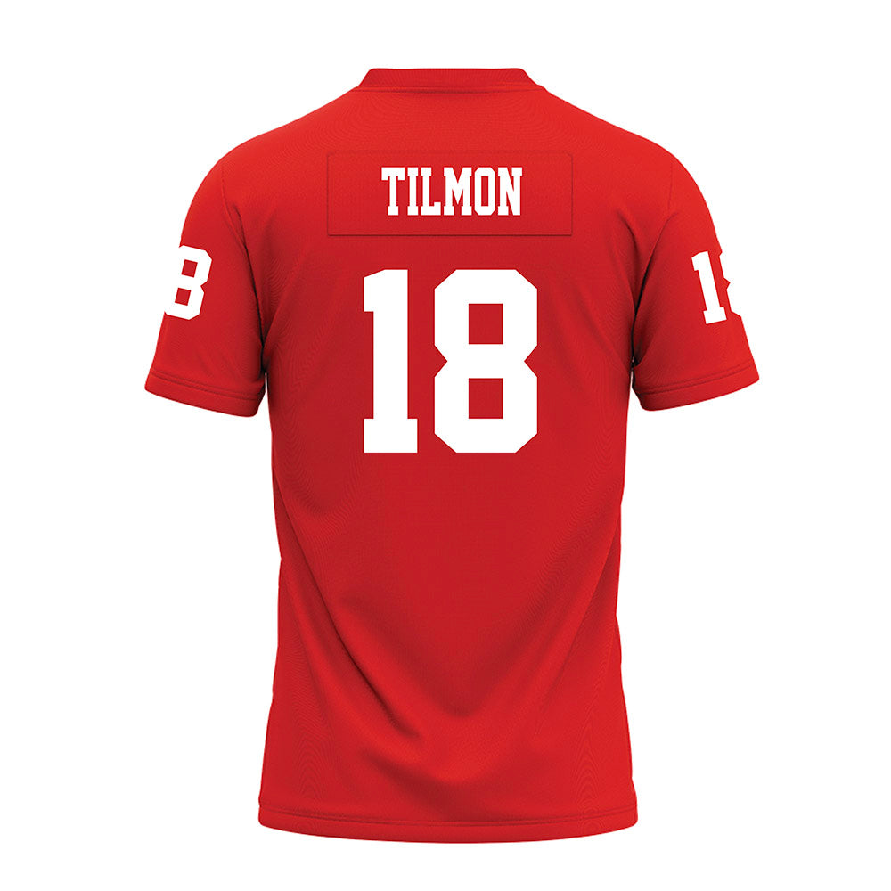 Texas Tech - NCAA Football : Terrell Tilmon - Red Premium Football Jersey-1