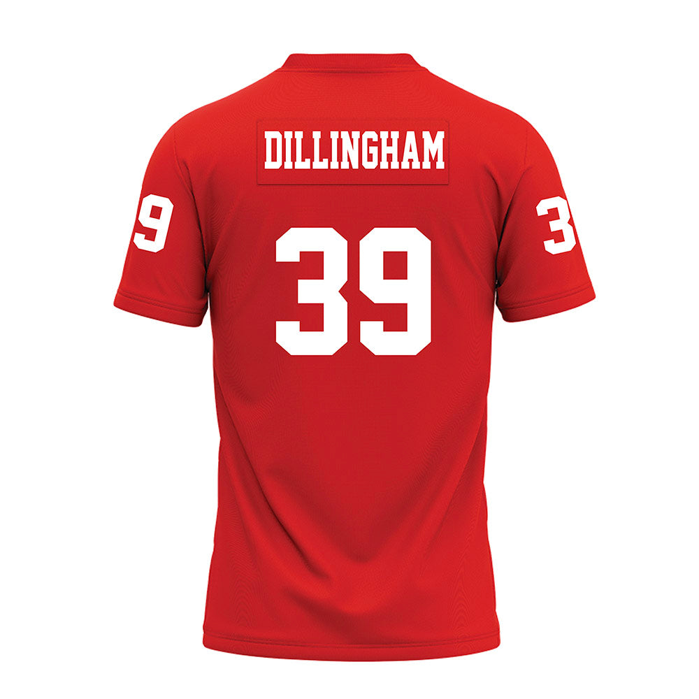Texas Tech - NCAA Football : Luke Dillingham - Red Premium Football Jersey-1
