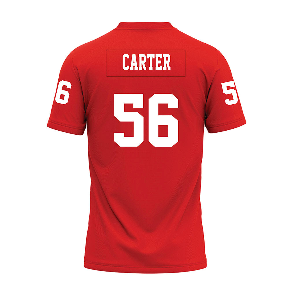 Texas Tech - NCAA Football : Davion Carter - Red Premium Football Jersey-1