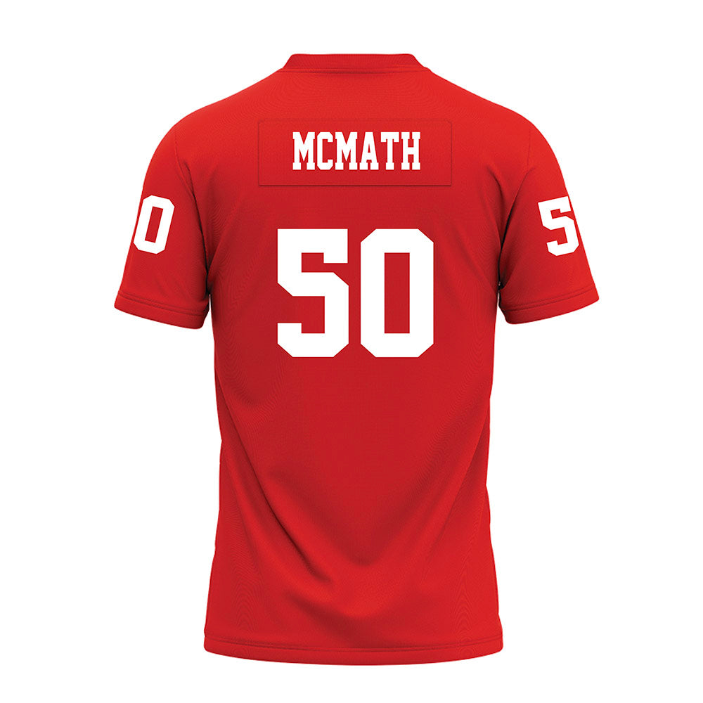 Texas Tech - NCAA Football : Patrick McMath - Red Premium Football Jersey-1
