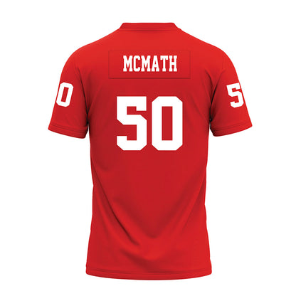 Texas Tech - NCAA Football : Patrick McMath - Red Premium Football Jersey-1