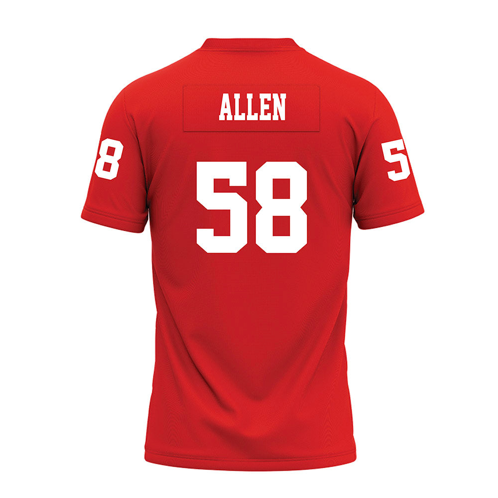 Texas Tech - NCAA Football : Tanner Allen - Red Premium Football Jersey-1
