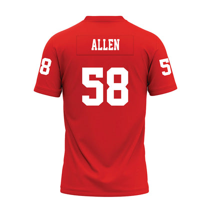 Texas Tech - NCAA Football : Tanner Allen - Red Premium Football Jersey-1