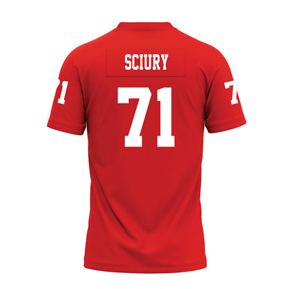 Texas Tech - NCAA Football : Vinny Sciury - Red Premium Football Jersey-1