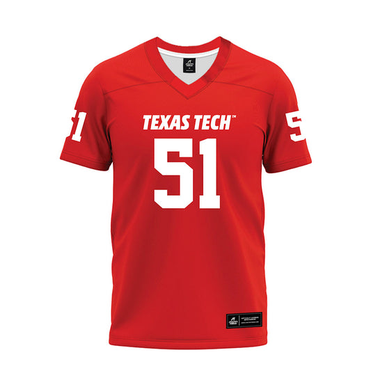 Texas Tech - NCAA Football : Jayden Cofield - Red Premium Football Jersey-0