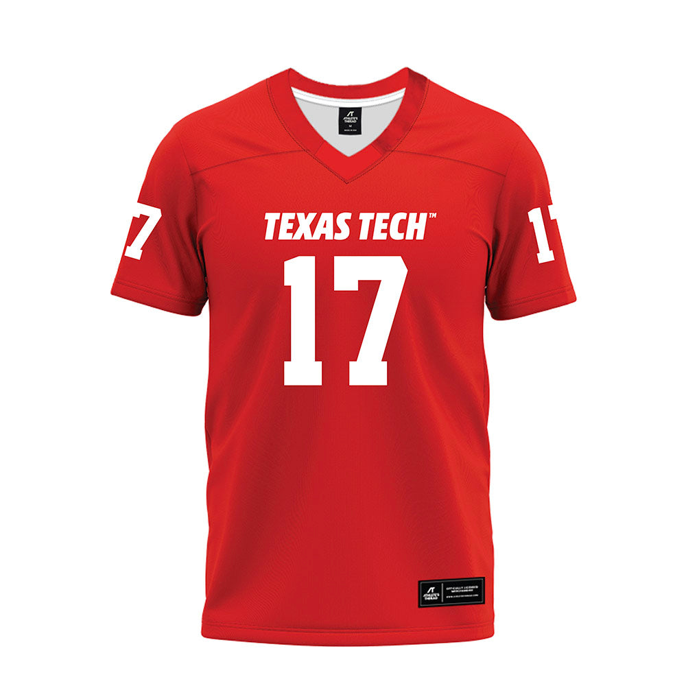 Texas Tech - NCAA Football : Peyton Morgan - Red Premium Football Jersey-0