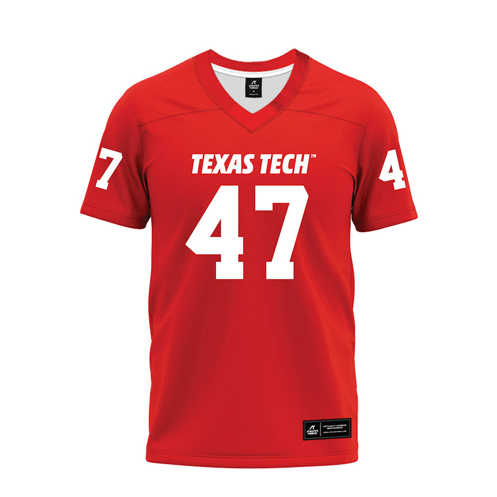 Texas Tech - NCAA Football : Rylan Vagana - Red Premium Football Jersey-0