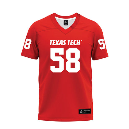 Texas Tech - NCAA Football : Tanner Allen - Red Premium Football Jersey-0