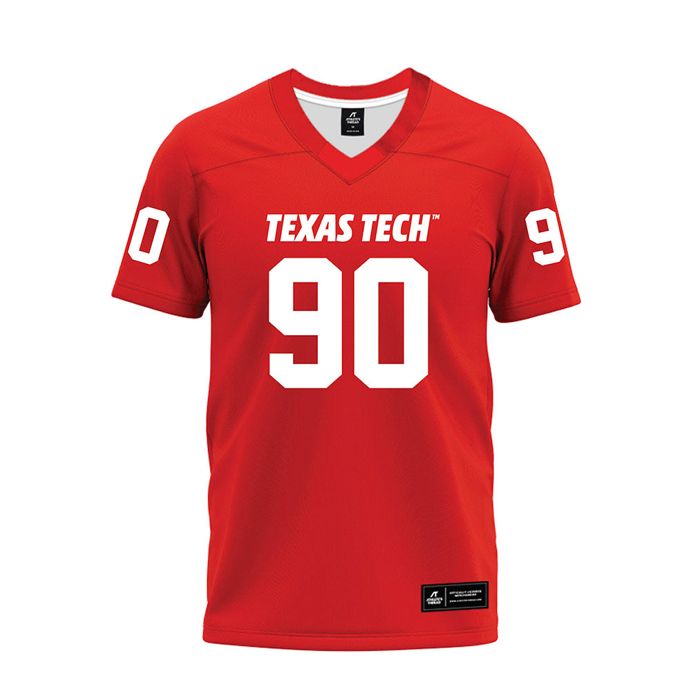 Texas Tech - NCAA Football : Ansel Nedore - Red Premium Football Jersey-0