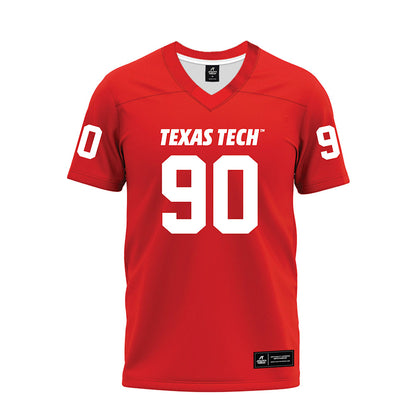 Texas Tech - NCAA Football : Ansel Nedore - Red Premium Football Jersey-0