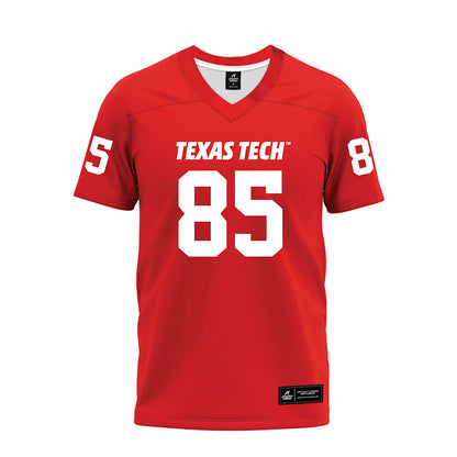 Texas Tech - NCAA Football : Dylan Spencer - Red Premium Football Jersey-0