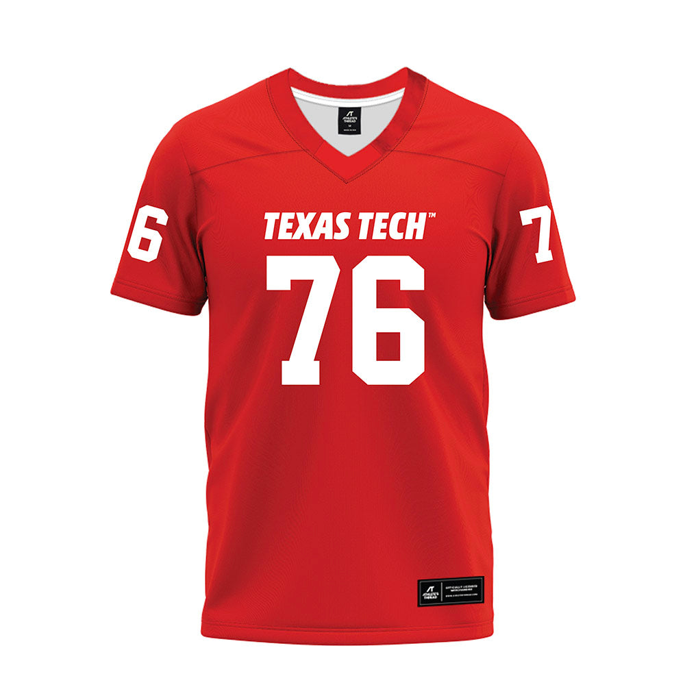 Texas Tech - NCAA Football : Will Jados - Red Premium Football Jersey-0