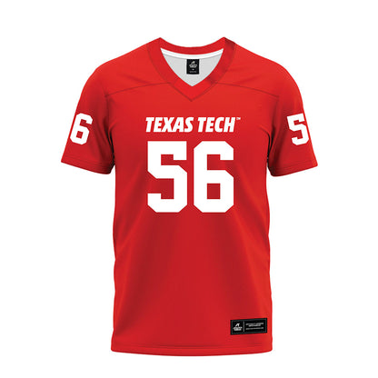 Texas Tech - NCAA Football : Davion Carter - Red Premium Football Jersey-0