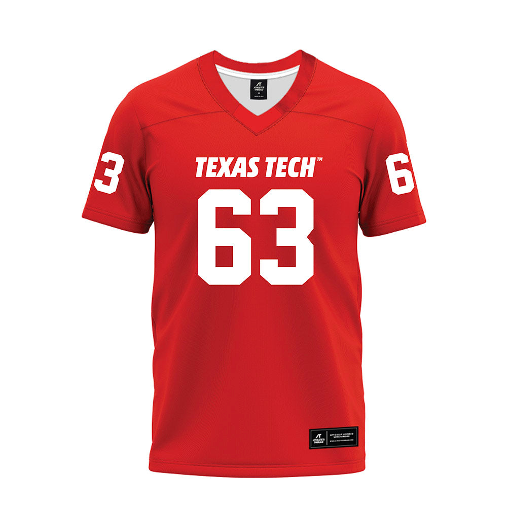 Texas Tech - NCAA Football : Daniel Sill - Red Premium Football Jersey-0