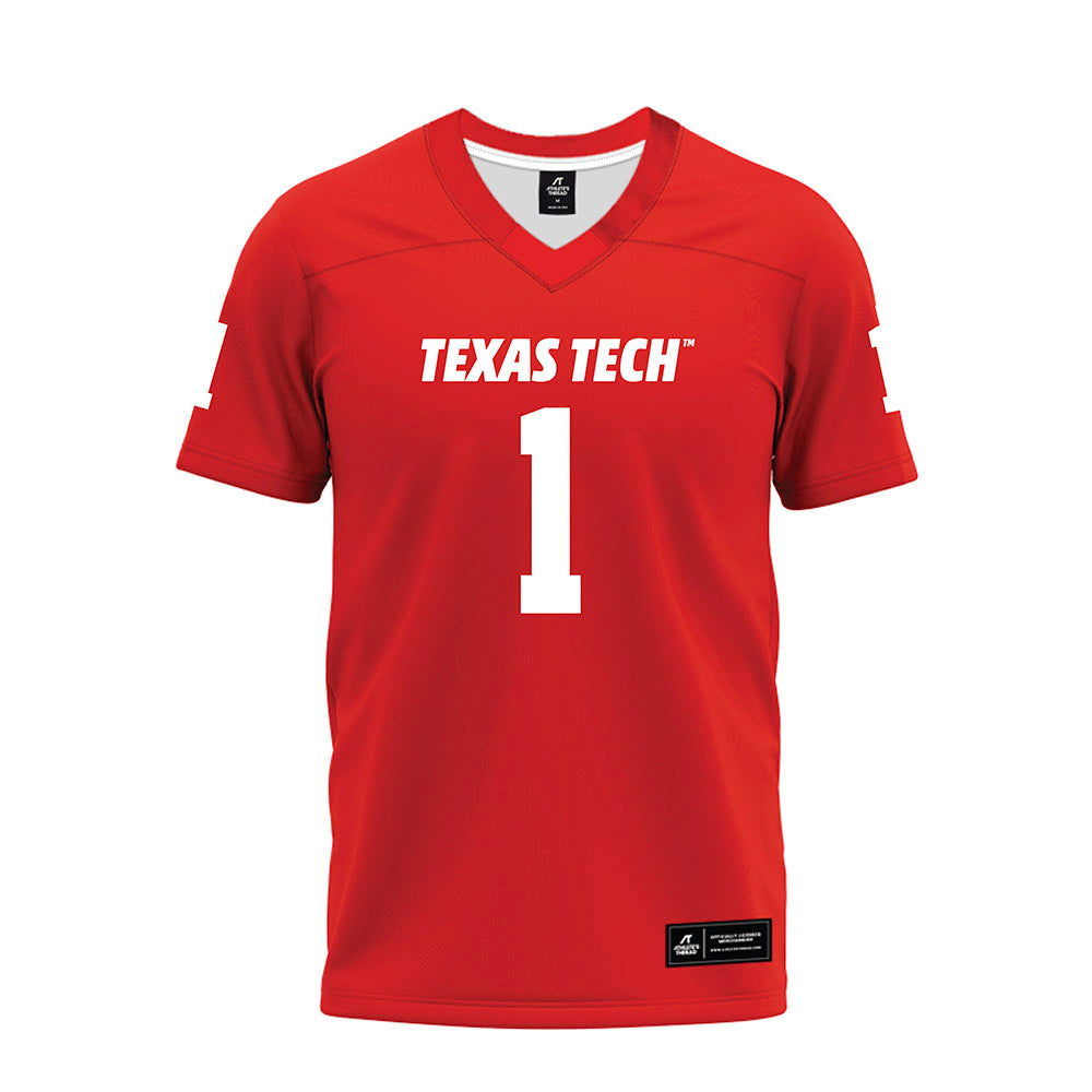 Texas Tech - NCAA Football : Adonis McCarty Jr - Red Premium Football Jersey-0