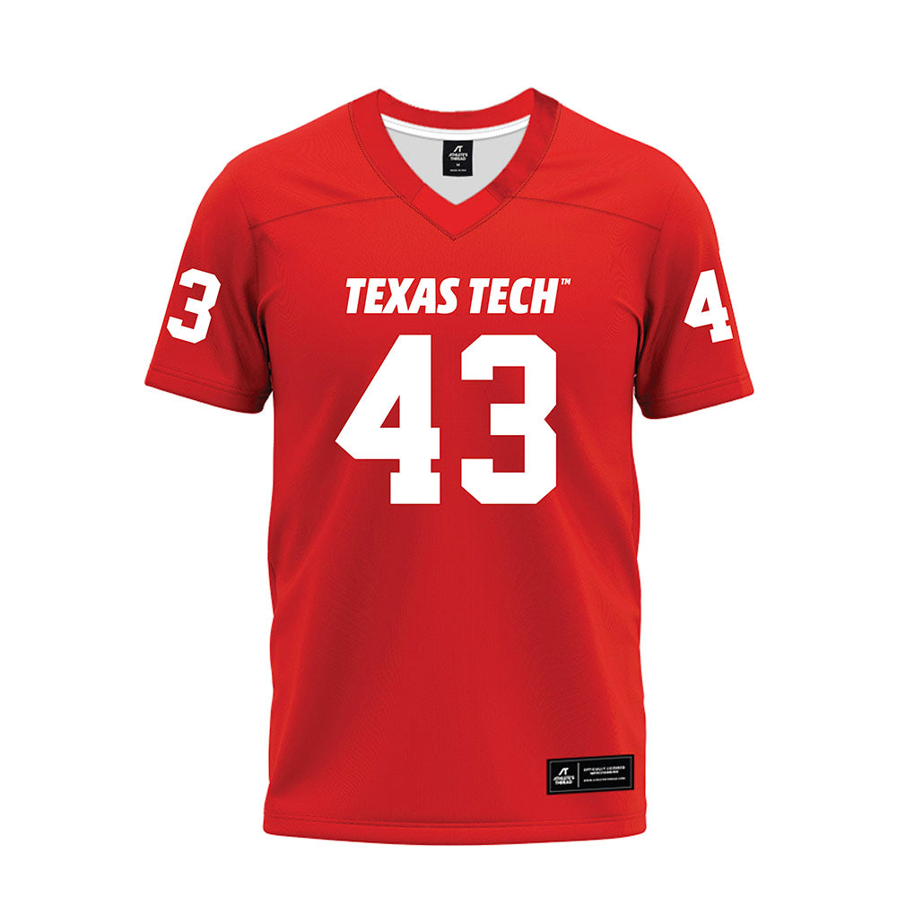 Texas Tech - NCAA Football : Chris Lemons - Red Premium Football Jersey-0