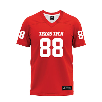 Texas Tech - NCAA Football : Amier Washington - Red Premium Football Jersey-0