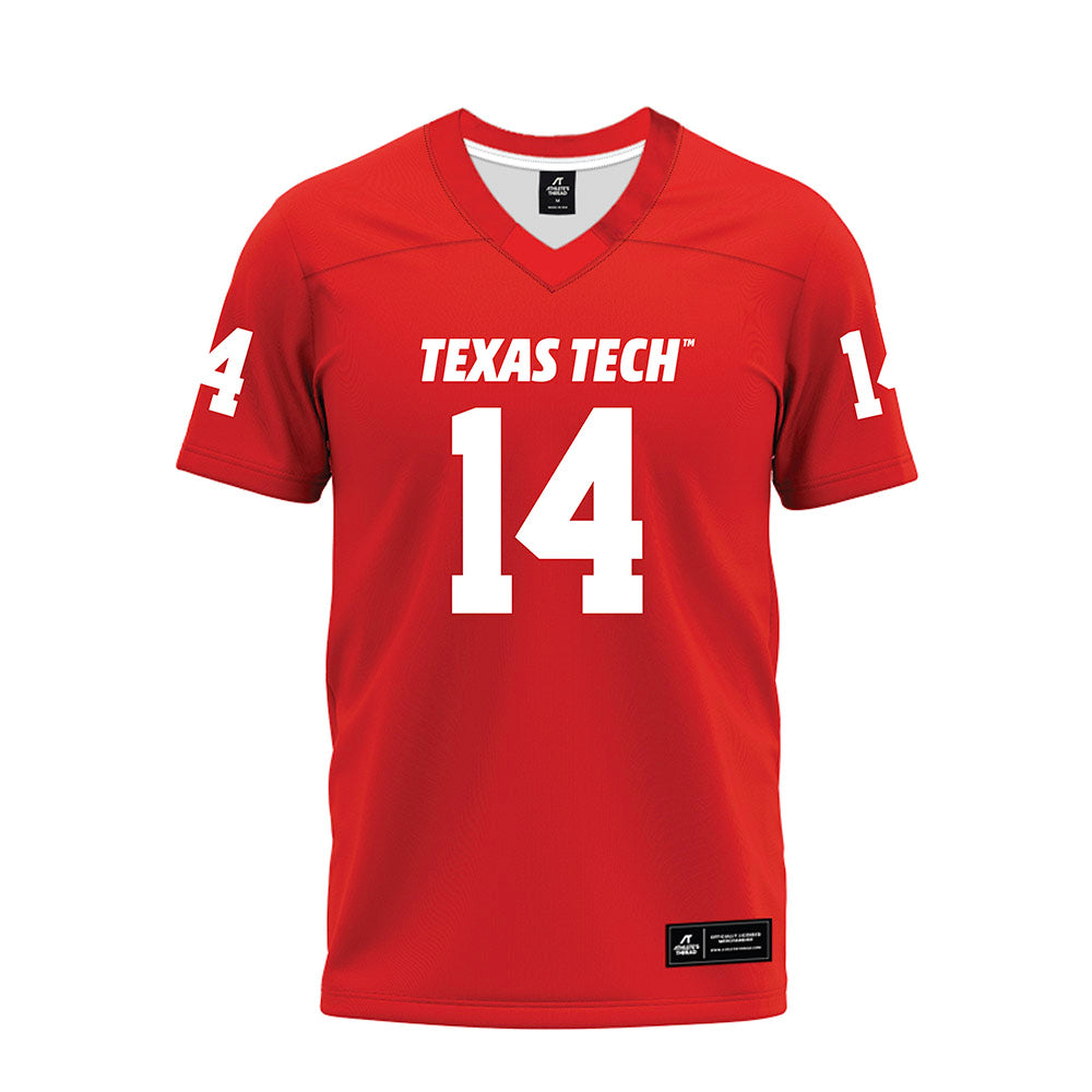 Texas Tech - NCAA Football : Brice Pollock - Red Premium Football Jersey-0