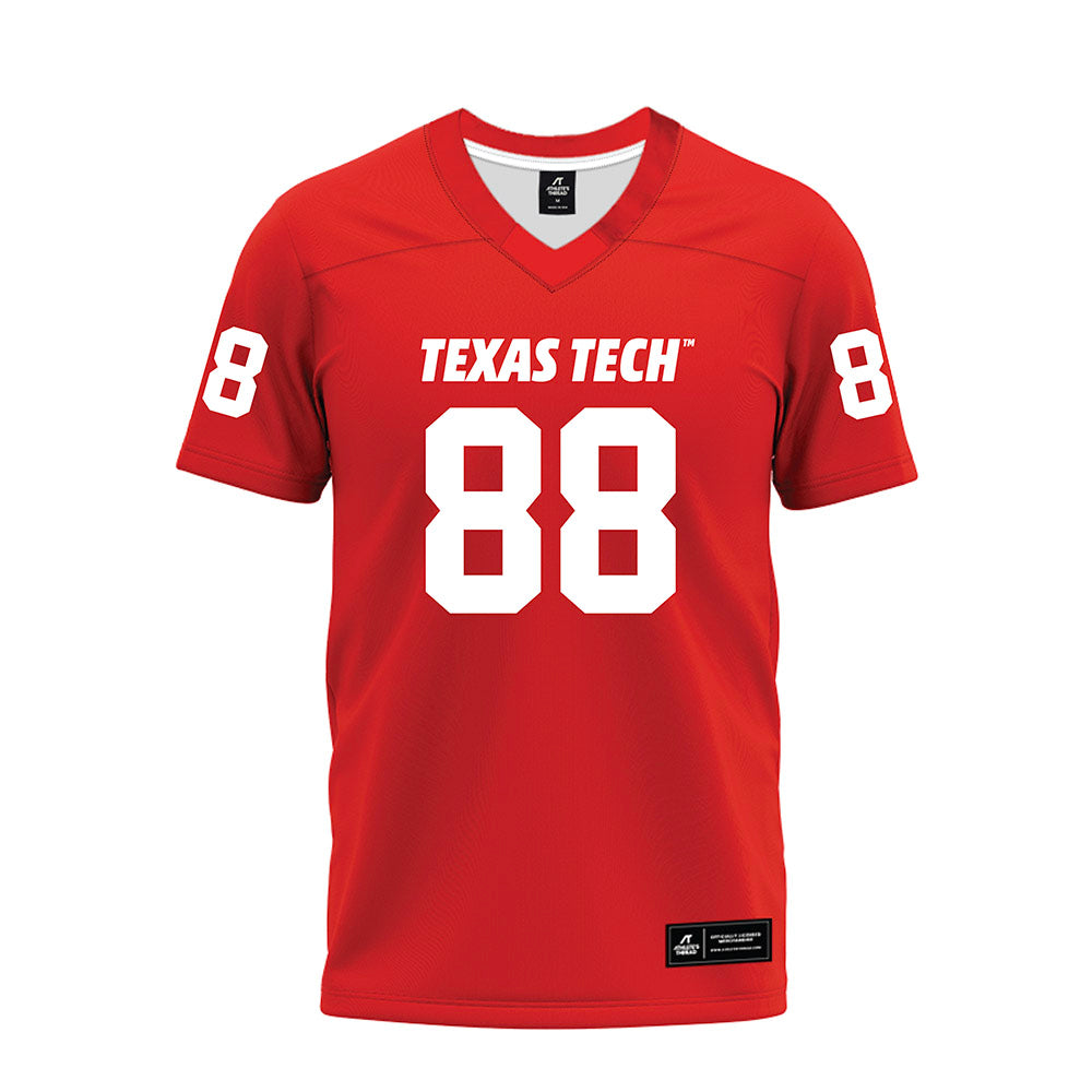 Texas Tech - NCAA Football : Trey Jackson - Red Premium Football Jersey-0