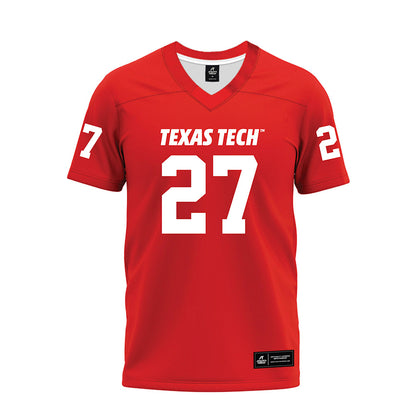 Texas Tech - NCAA Football : Upton Bellenfant - Red Premium Football Jersey-0