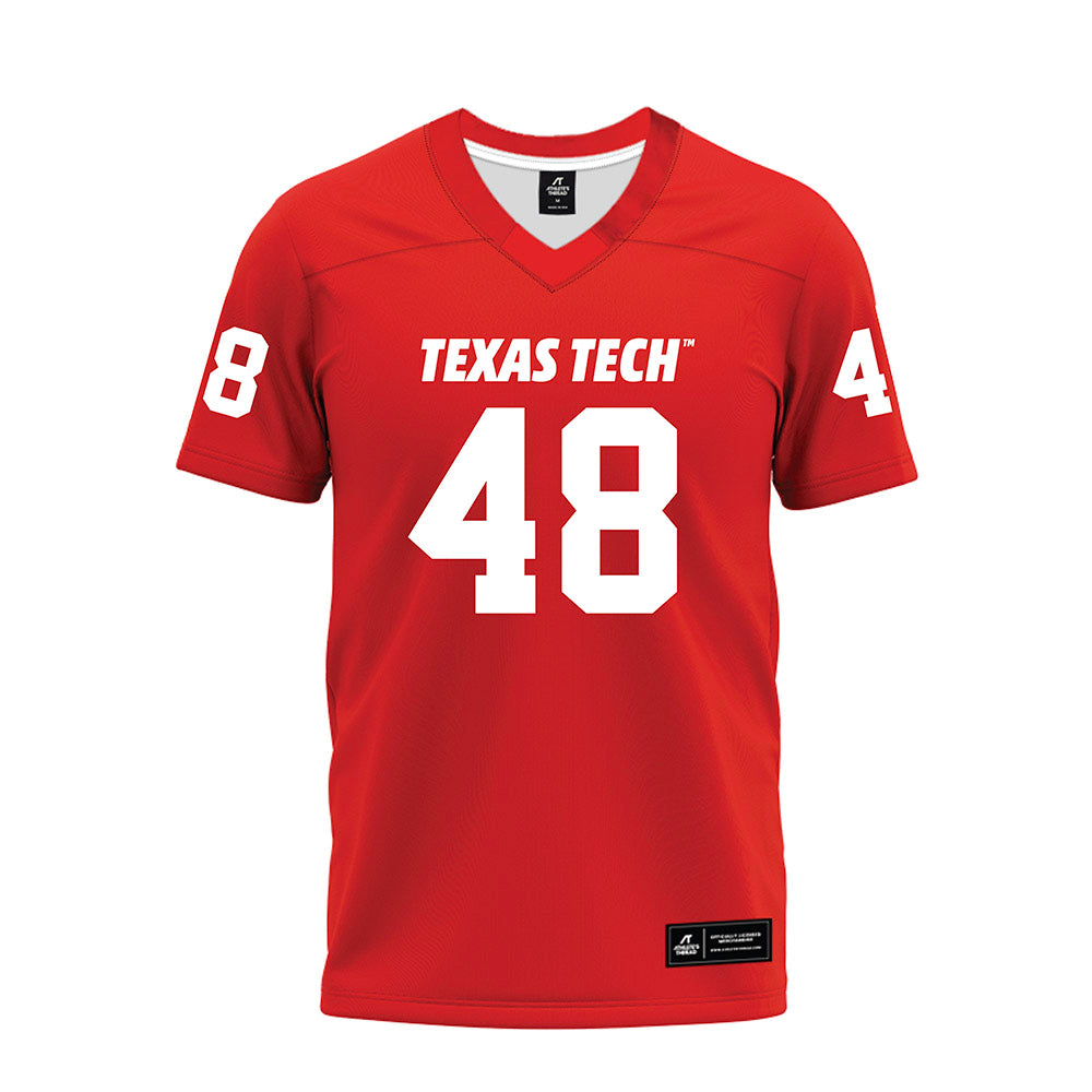 Texas Tech - NCAA Football : Stone Harrington - Red Premium Football Jersey-0