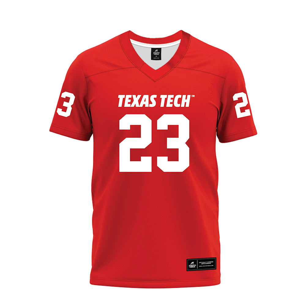 Texas Tech - NCAA Football : Adam Hill - Red Premium Football Jersey-0