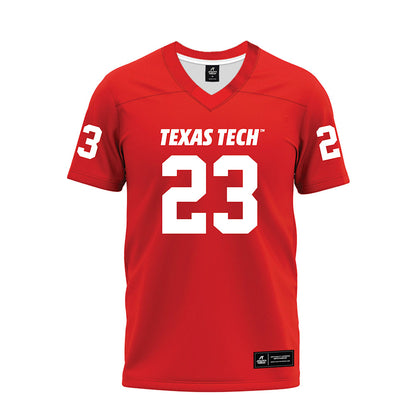 Texas Tech - NCAA Football : Adam Hill - Red Premium Football Jersey-0