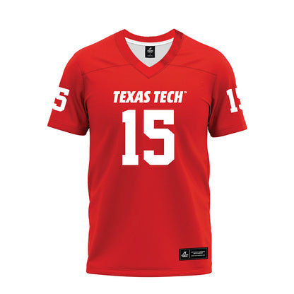Texas Tech - NCAA Football : Oliver Miles III - Red Premium Football Jersey-0