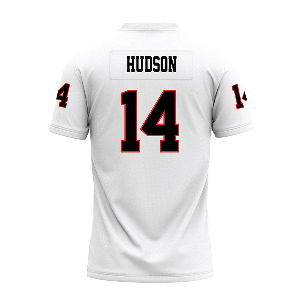 Texas Tech - NCAA Football : Micah Hudson - White Premium Football Jersey-1