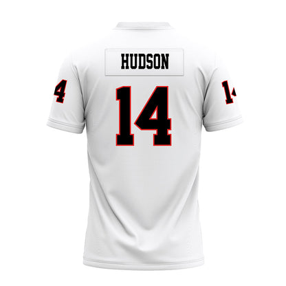 Texas Tech - NCAA Football : Micah Hudson - White Premium Football Jersey-1