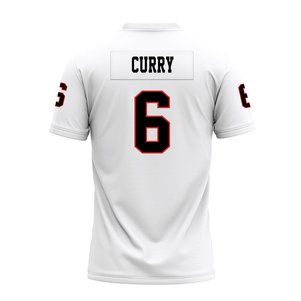 Texas Tech - NCAA Football : John Curry - White Premium Football Jersey-1