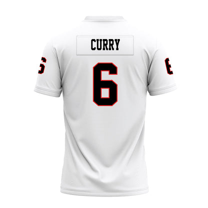 Texas Tech - NCAA Football : John Curry - White Premium Football Jersey-1