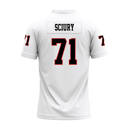 Texas Tech - NCAA Football : Vinny Sciury - White Premium Football Jersey-1